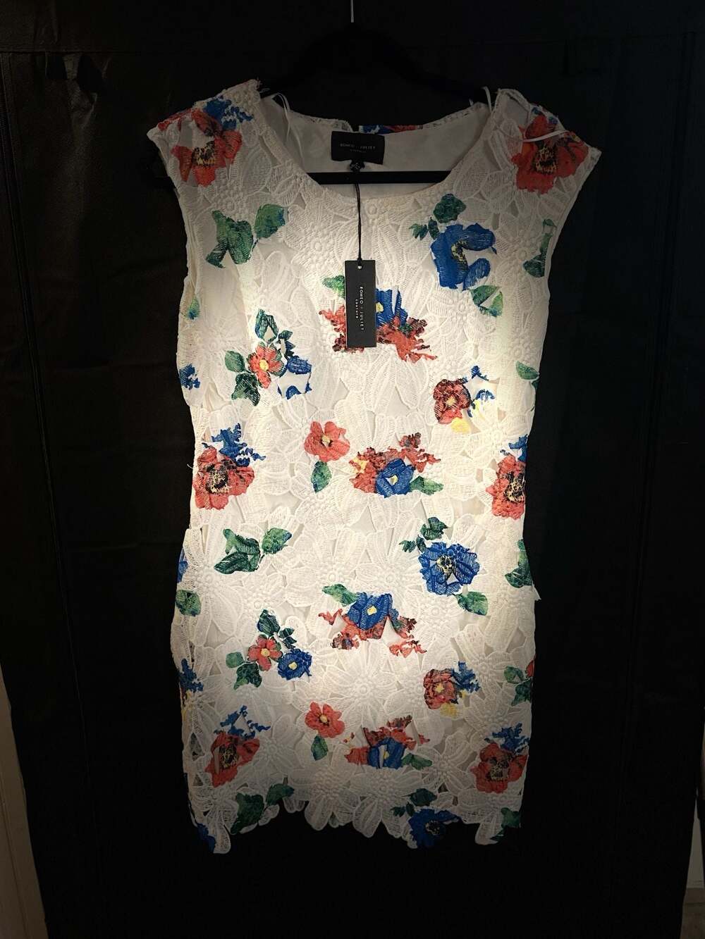 Romeo + Juliet Couture Floral Embroidered Lace Dress Size Small